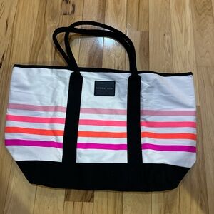 Victoria's Secret Multicolor Striped Tote Bag